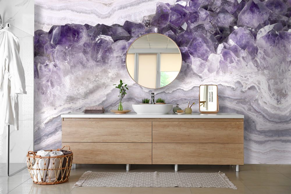 Amethyst in Violaceous Made to Measure Mural