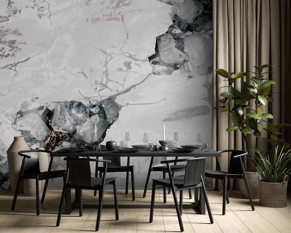 Apophyllite + Jasper in Frost Made to Measure Mural