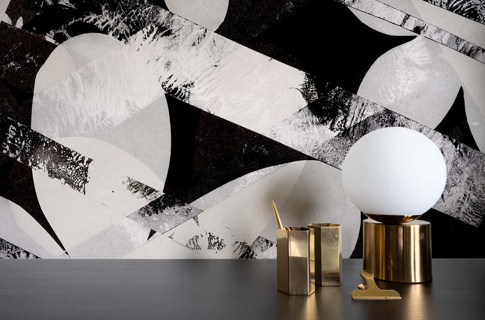 Camber in Black Made to Measure Mural