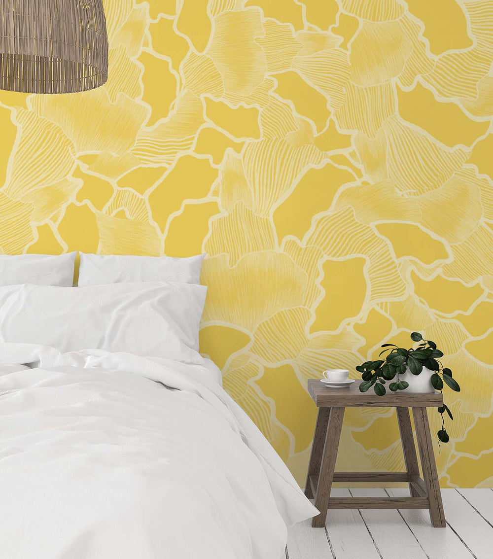 Canopy in Marigold Made to Measure Mural