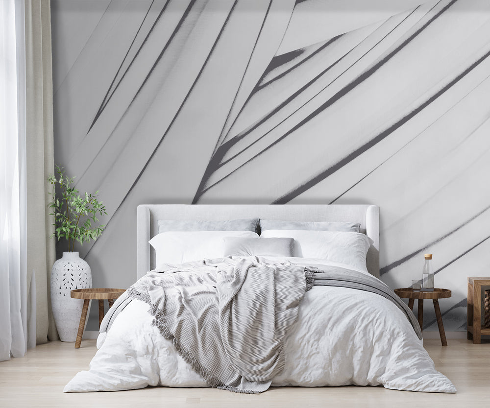 Chevaucher Argent Made to Measure Mural