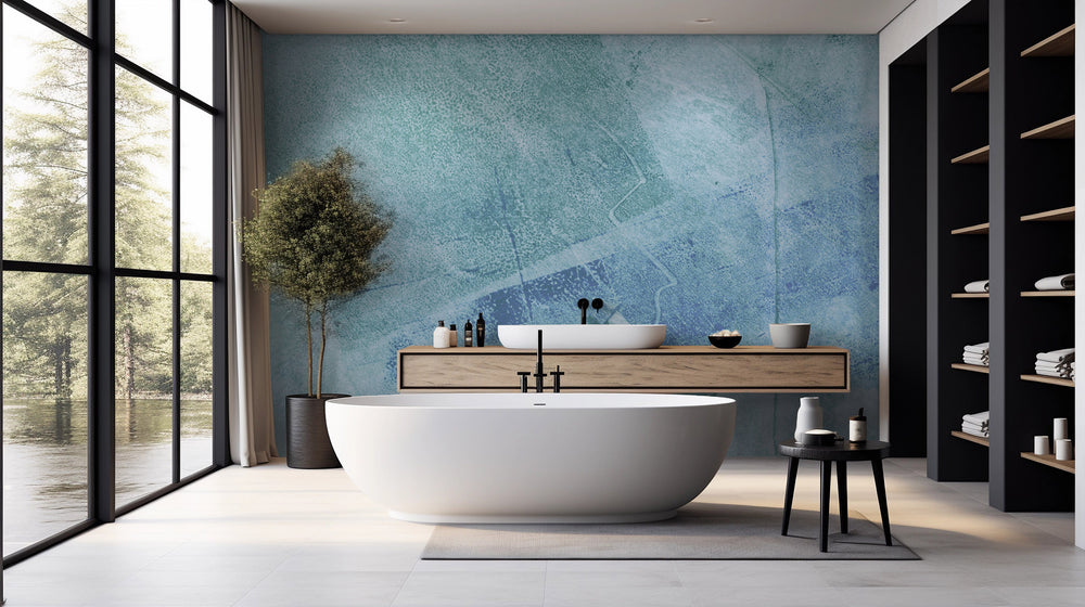 Disassembled in Aegean Made to Measure Mural