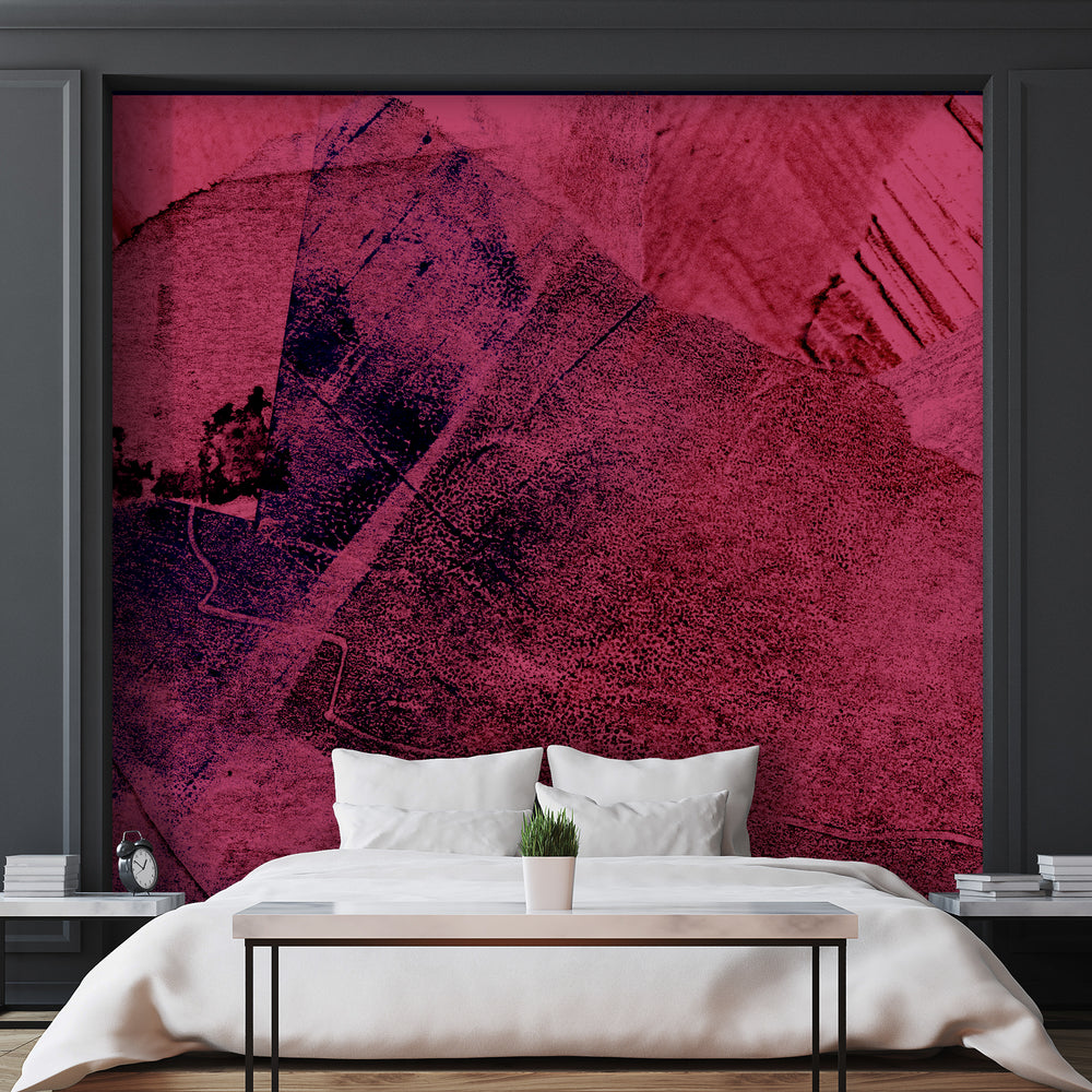 Disassembled in Sangria Made to Measure Mural