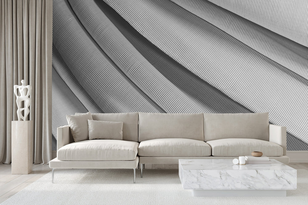 Dramatique Argent Made to Measure Mural