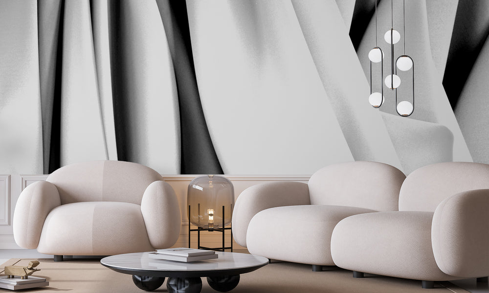 Montaigne Argent Made to Measure Mural