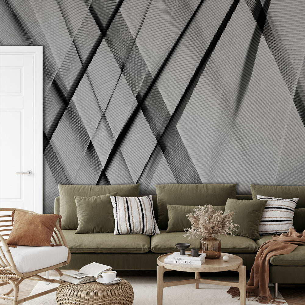 Moulage Moderne Gris Made to Measure Mural