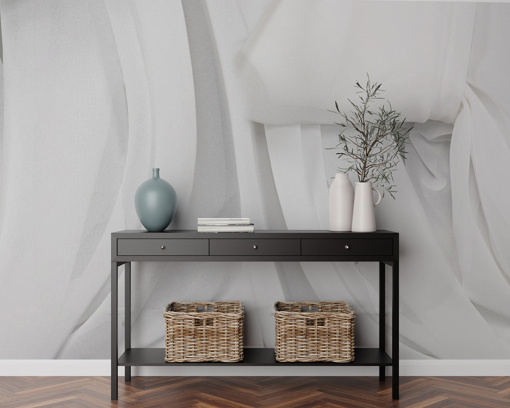 Mousseline Blanc Made to Measure Mural