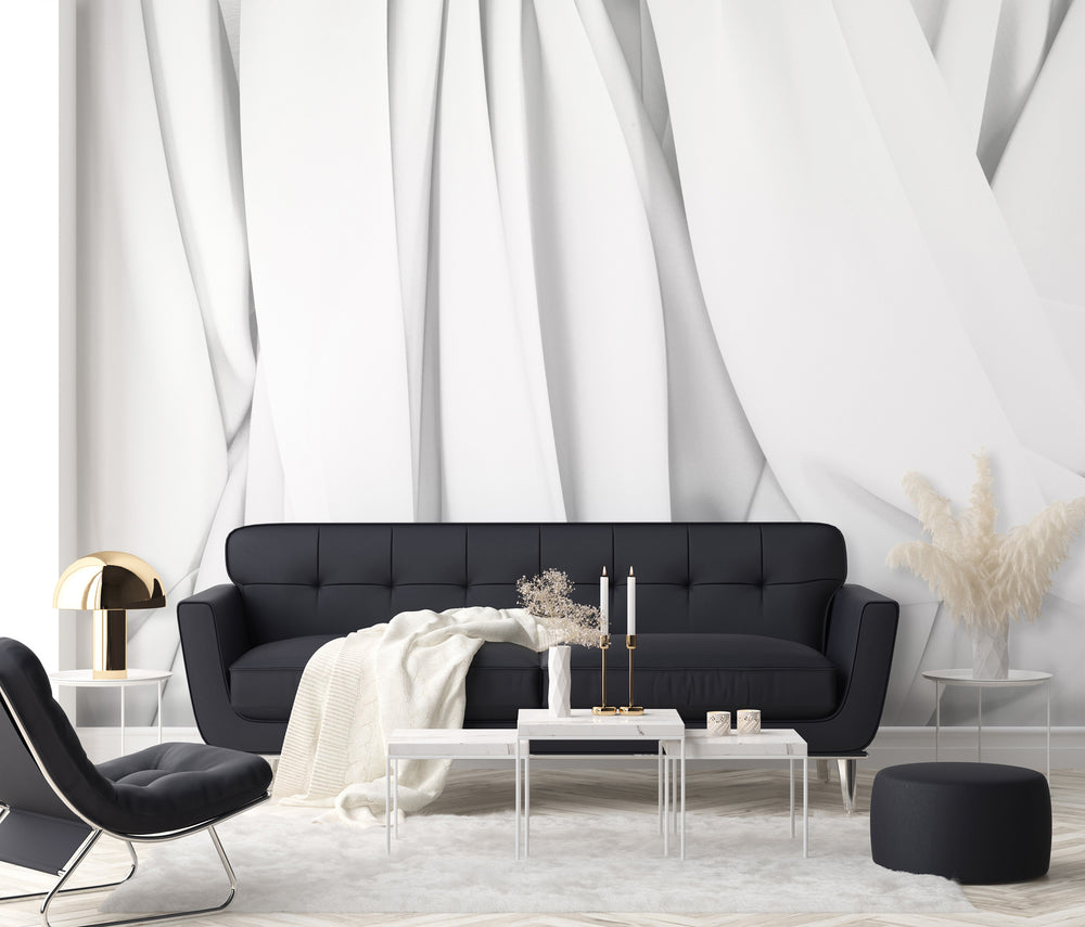 Profundeur Blanc Made to Measure Mural