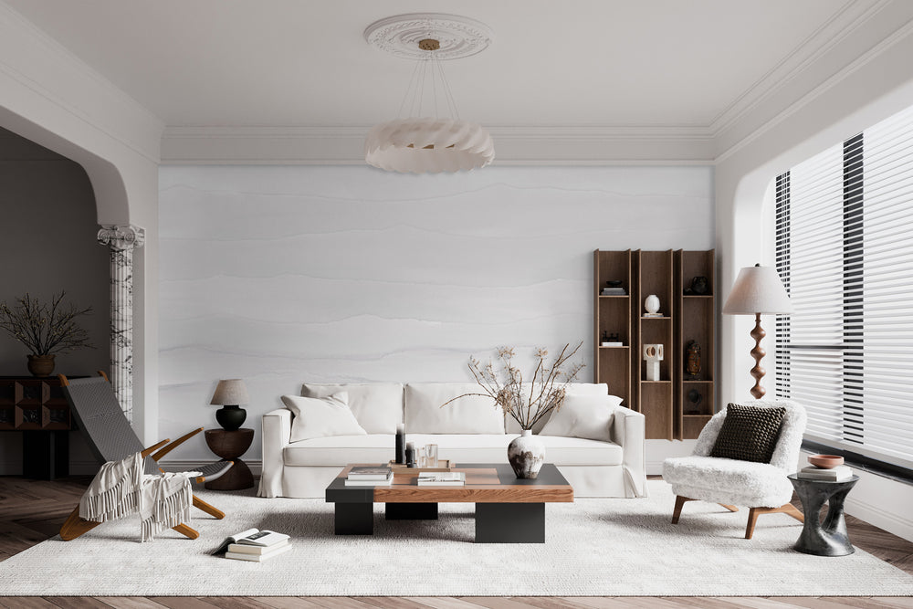 Ripple in Greige - Quick Ship Mural