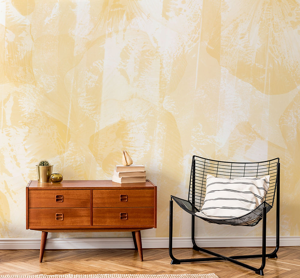 Roselle in Marigold Made to Measure Mural