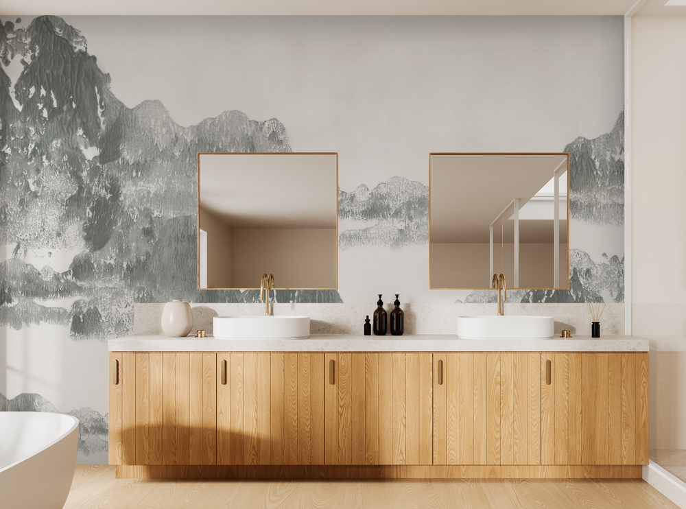 San Gabriel in Willow - Wallpaper Mural - Quick Ship