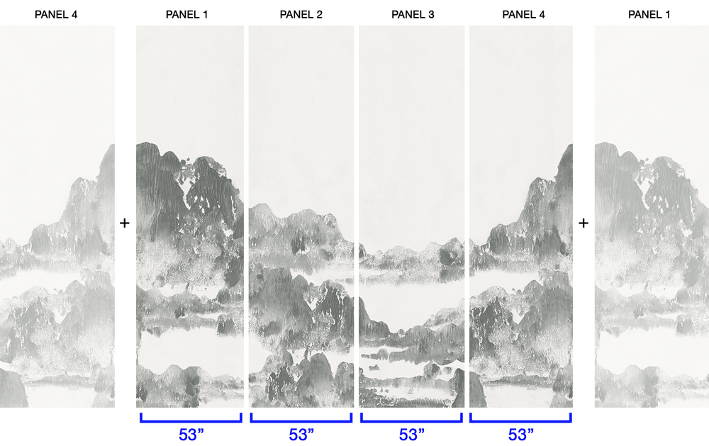 San Gabriel in Willow - Wallpaper Mural - Quick Ship