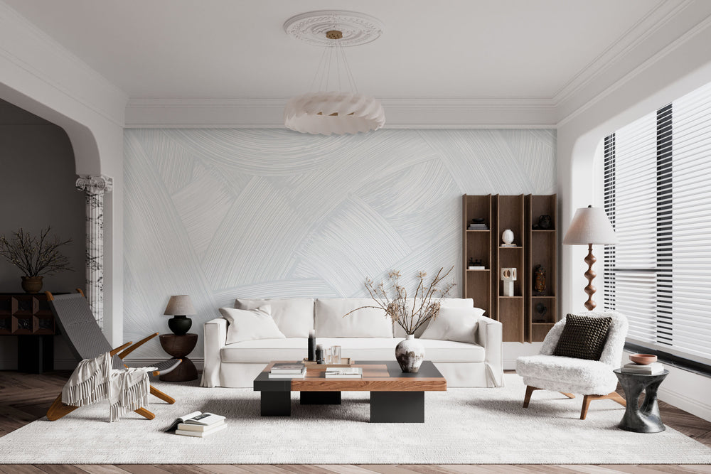 Whirls in Slate - Quick Ship Mural