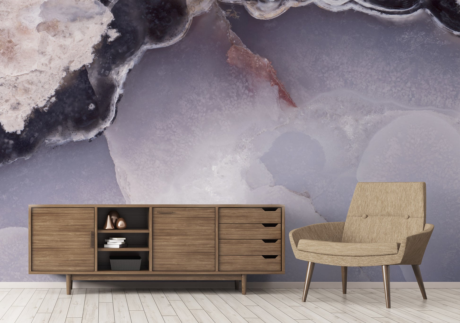 Agate in Blush Made to Measure Mural