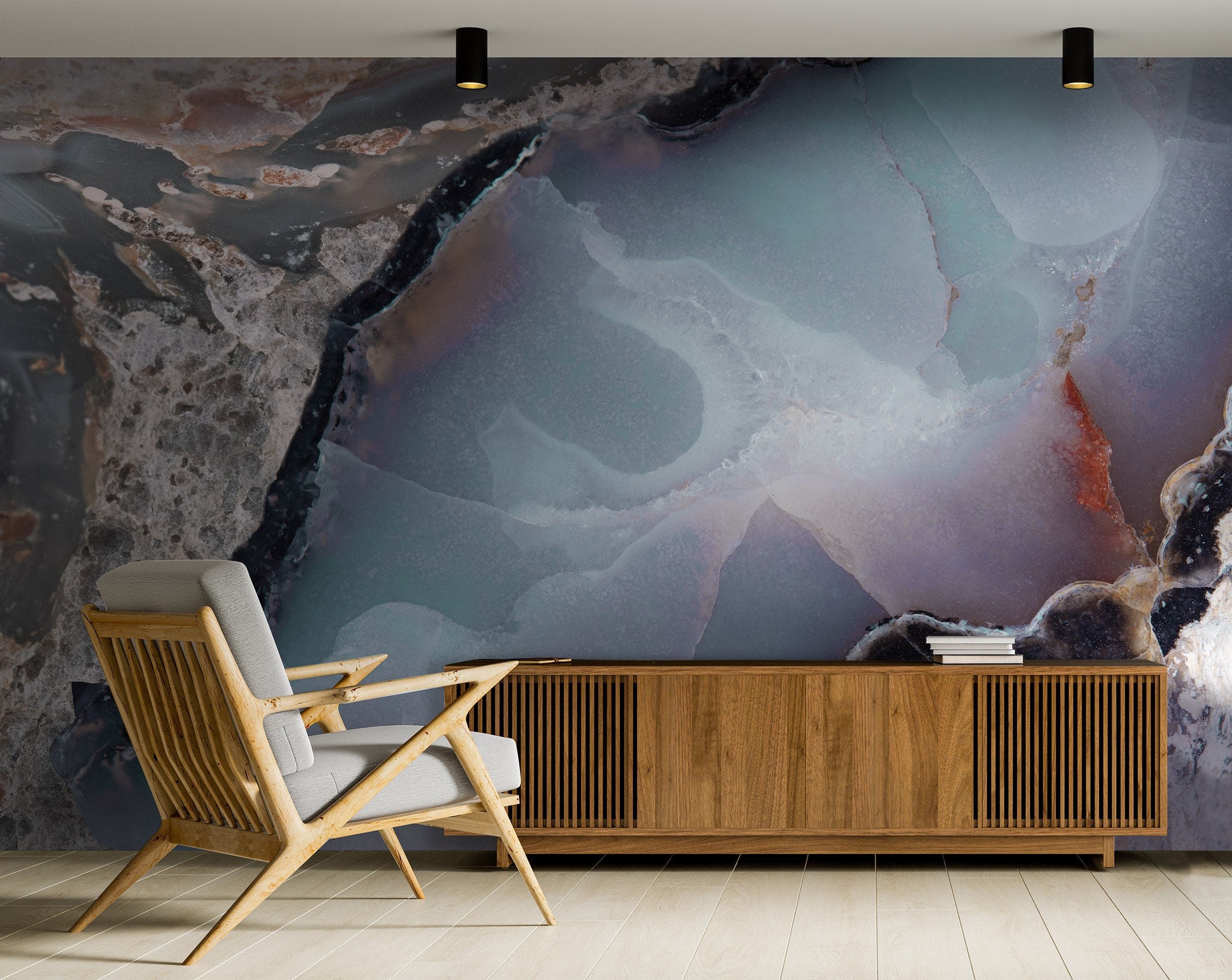 Image of Agate in Seafoam Made to Measure Mural