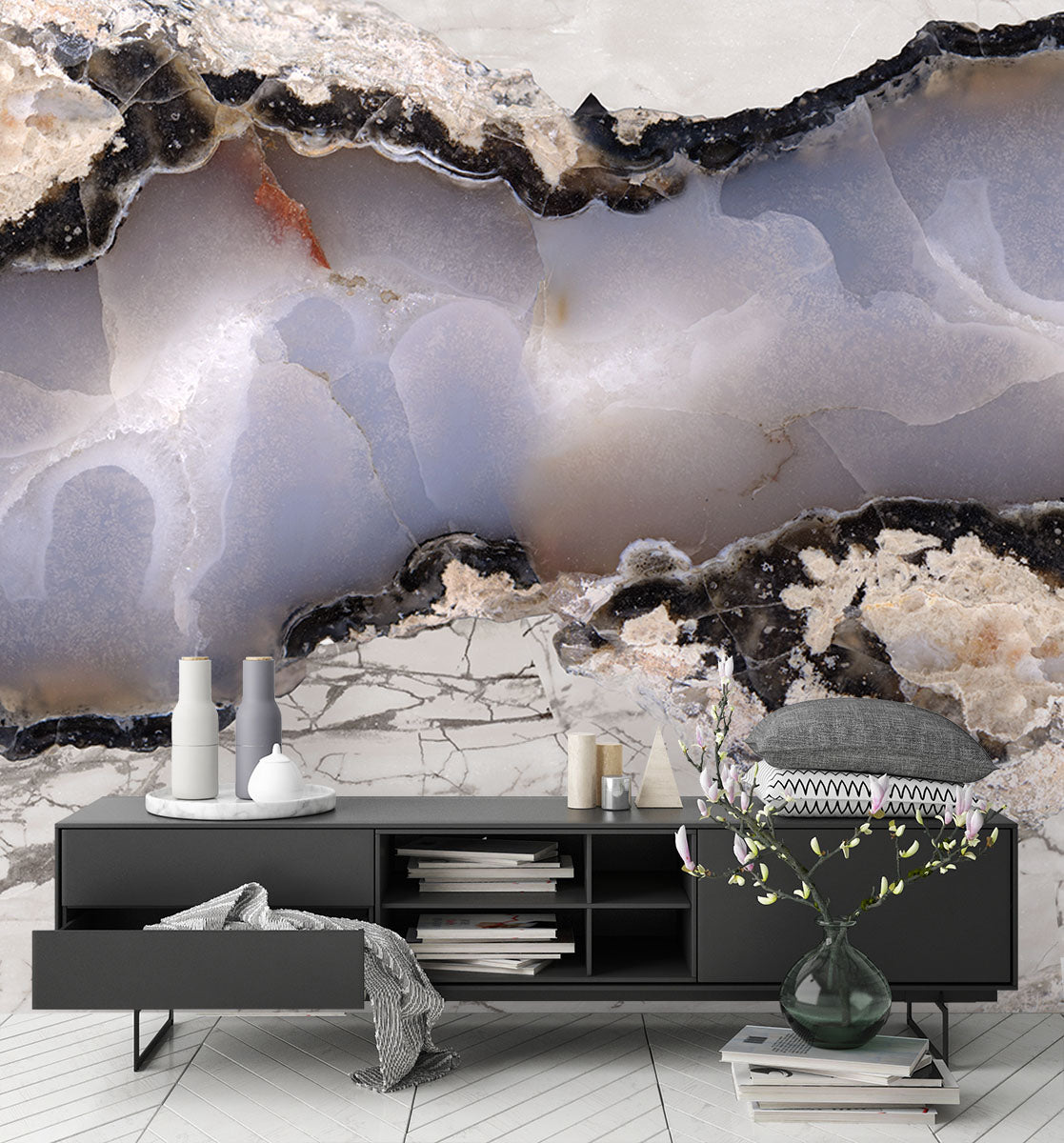 Image of Agate in Mist Made to Measure Mural
