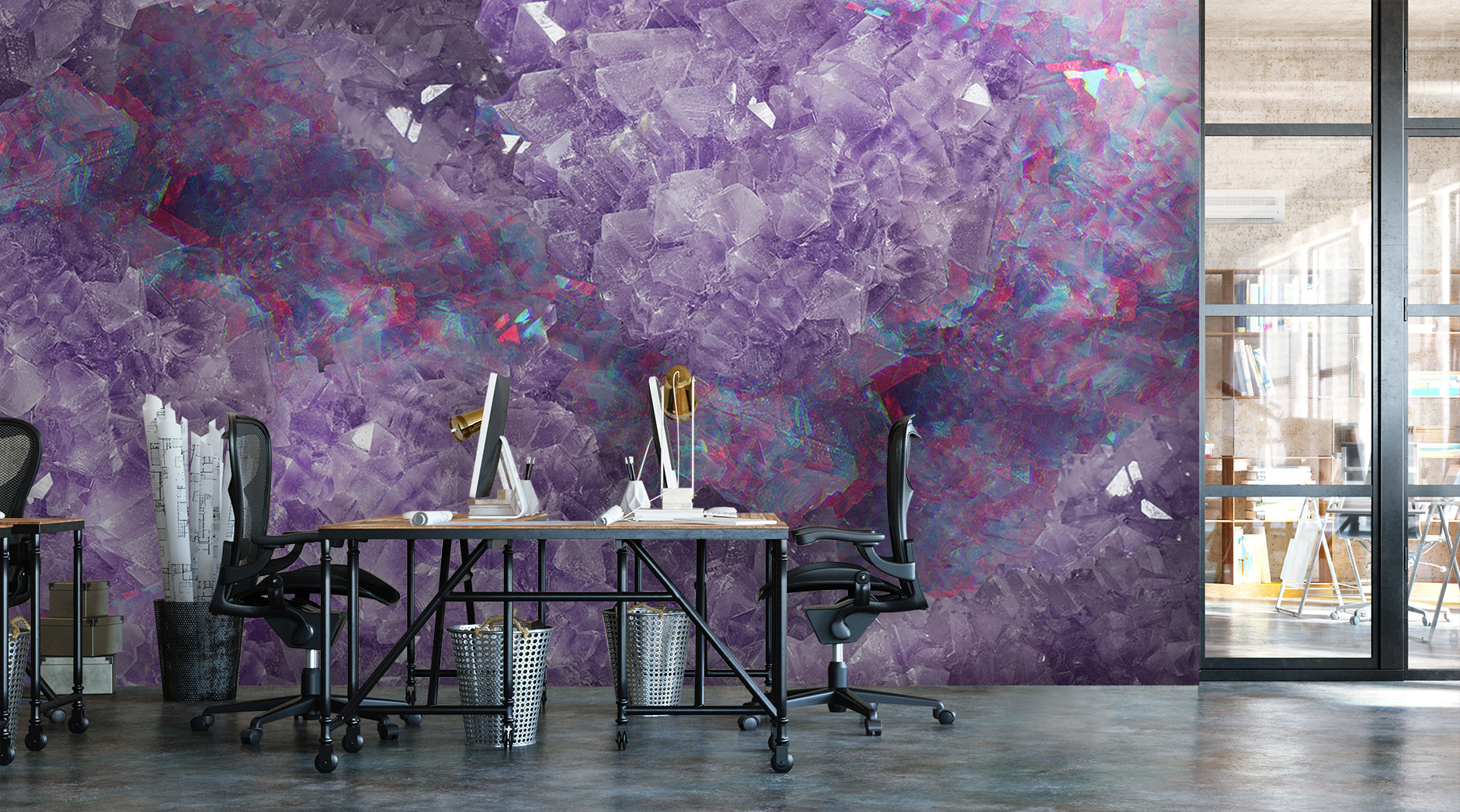 Image of Alunite Fragmentation Made to Measure Mural