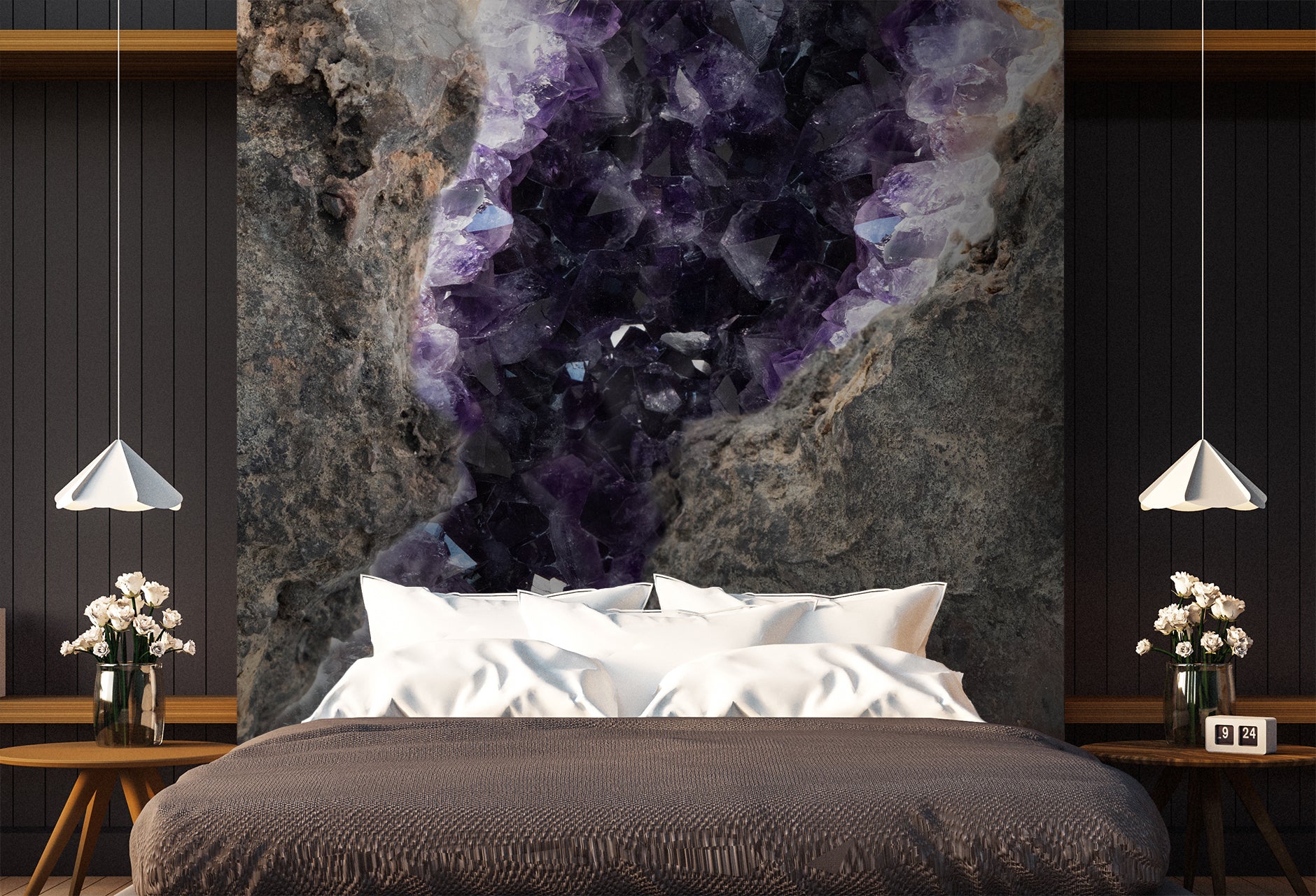 Amethyst Geode Made to Measure Mural