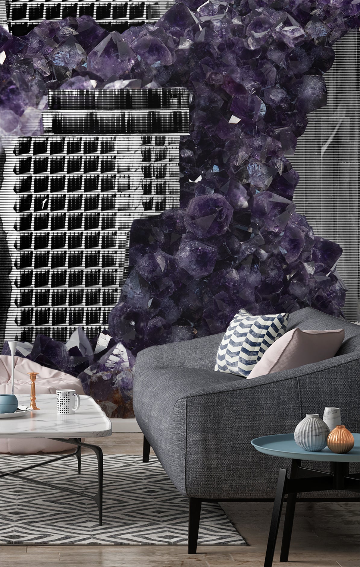 Amethyst Uprising Made to Measure Mural