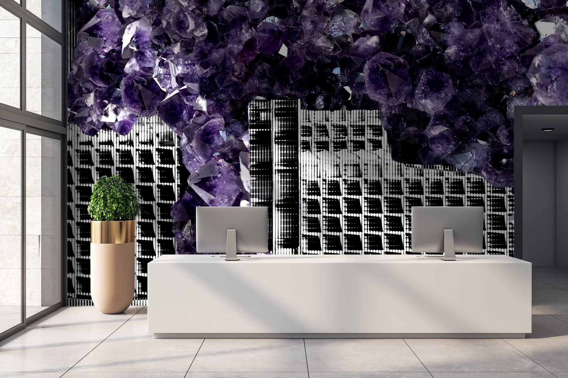 Amethyst Uprising Made to Measure Mural