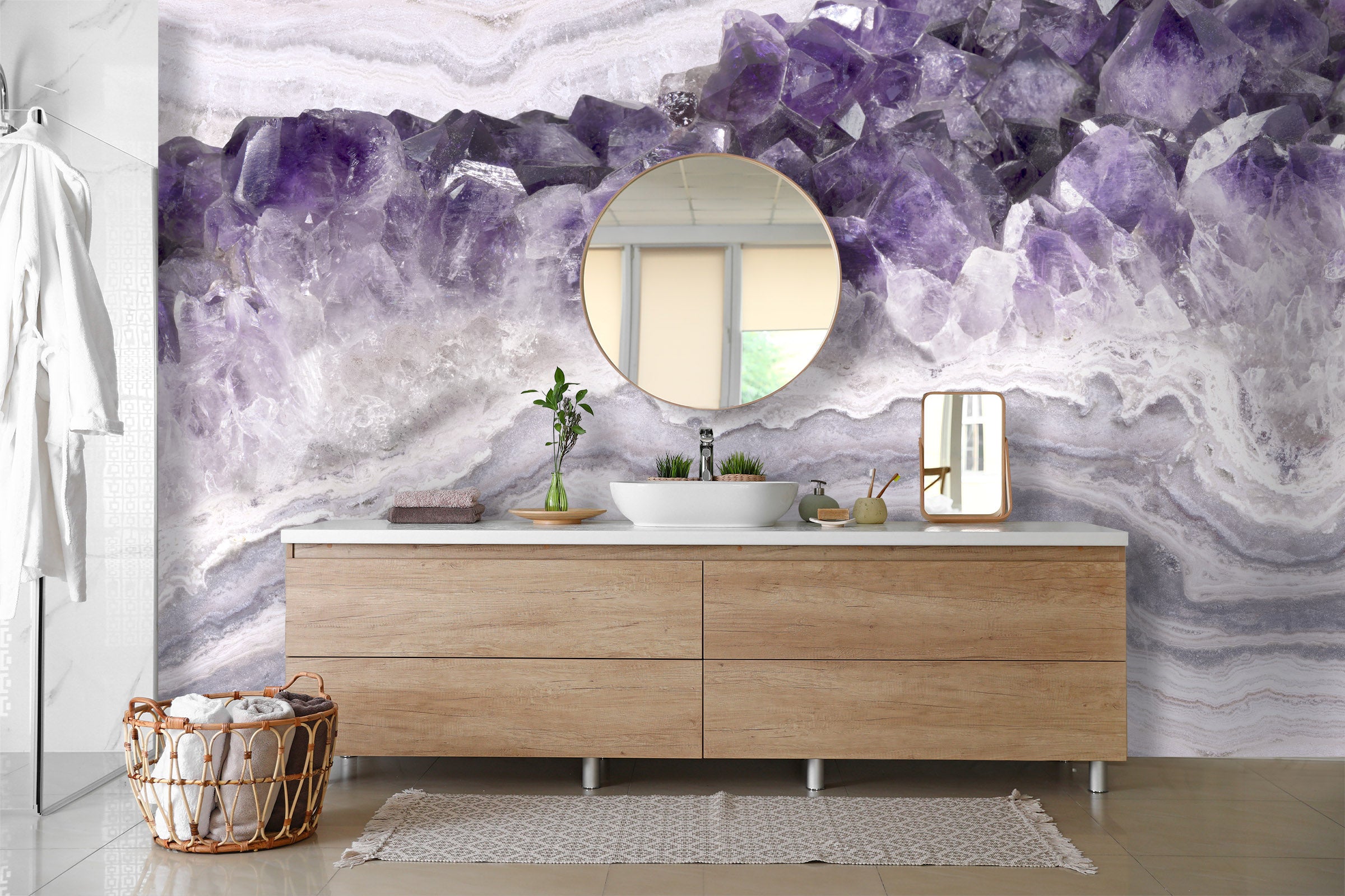 Image of Amethyst in Violaceous Made to Measure Mural