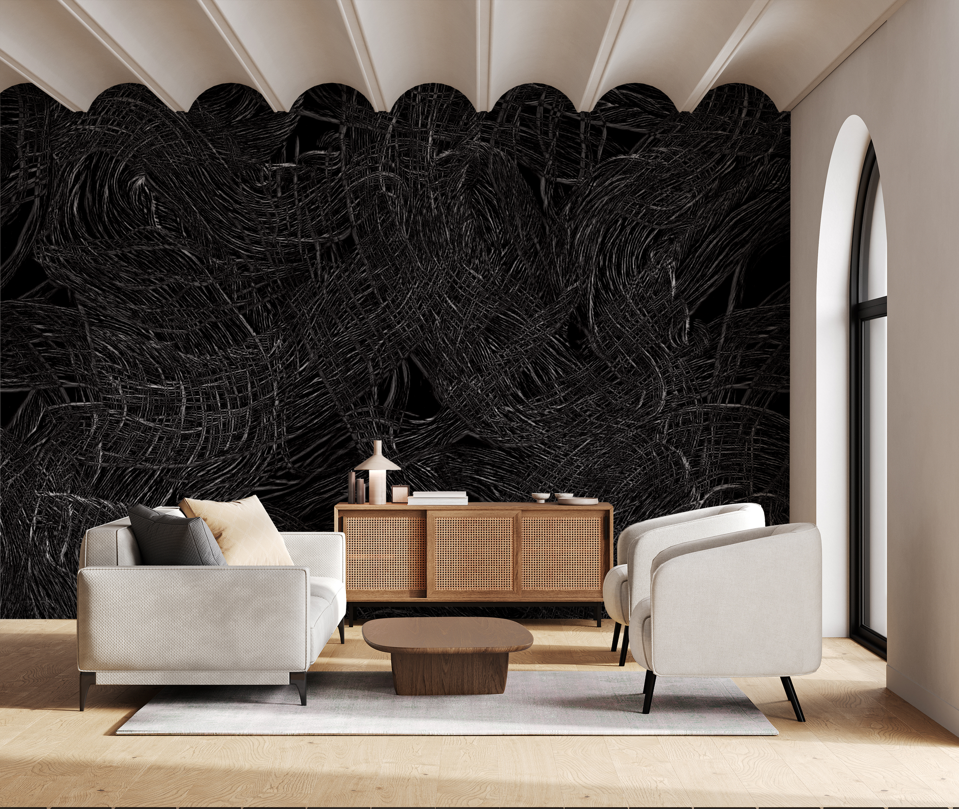 Anza-Borrego in Cinder - Wallpaper Mural - Quick Ship