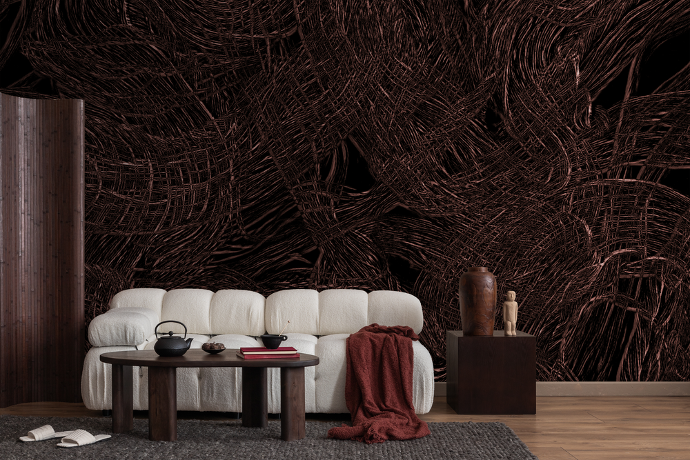 Anza-Borrego in Cinnabar - Wallpaper Mural - Quick Ship