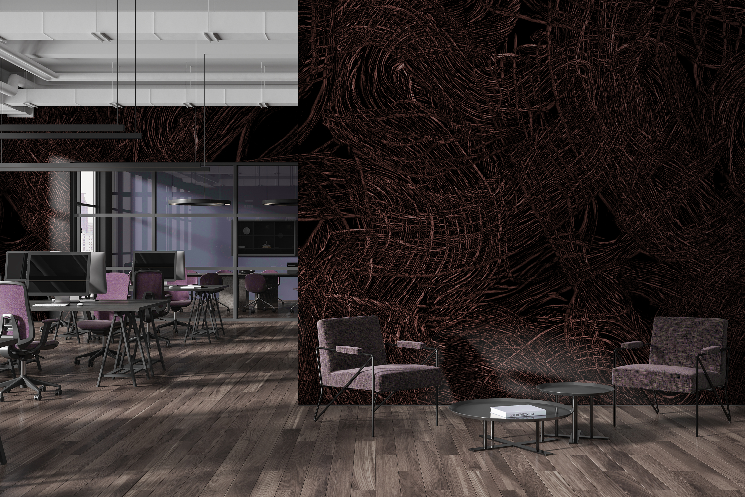 Image of Anza-Borrego in Cinnabar - Wallpaper Mural - Quick Ship