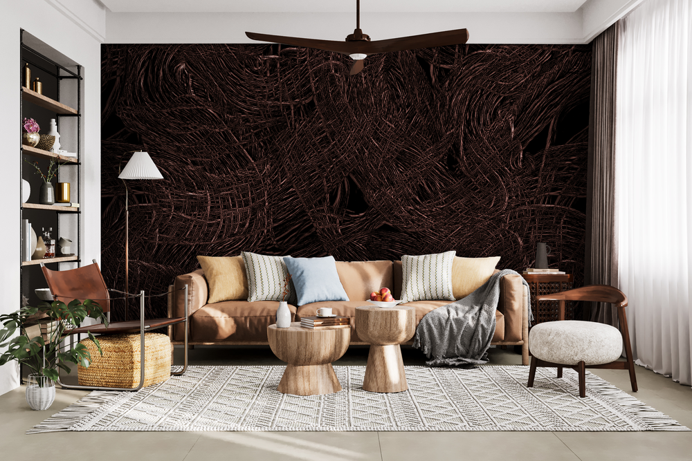 Anza-Borrego in Cinnabar - Wallpaper Mural - Quick Ship
