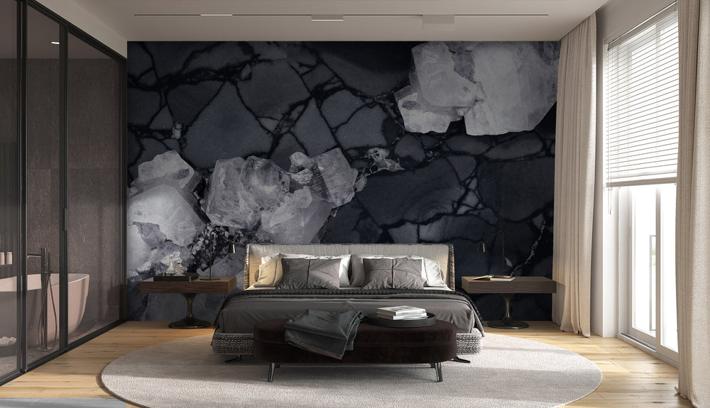 Apophyllite + Jasper in Noir Made to Measure Mural