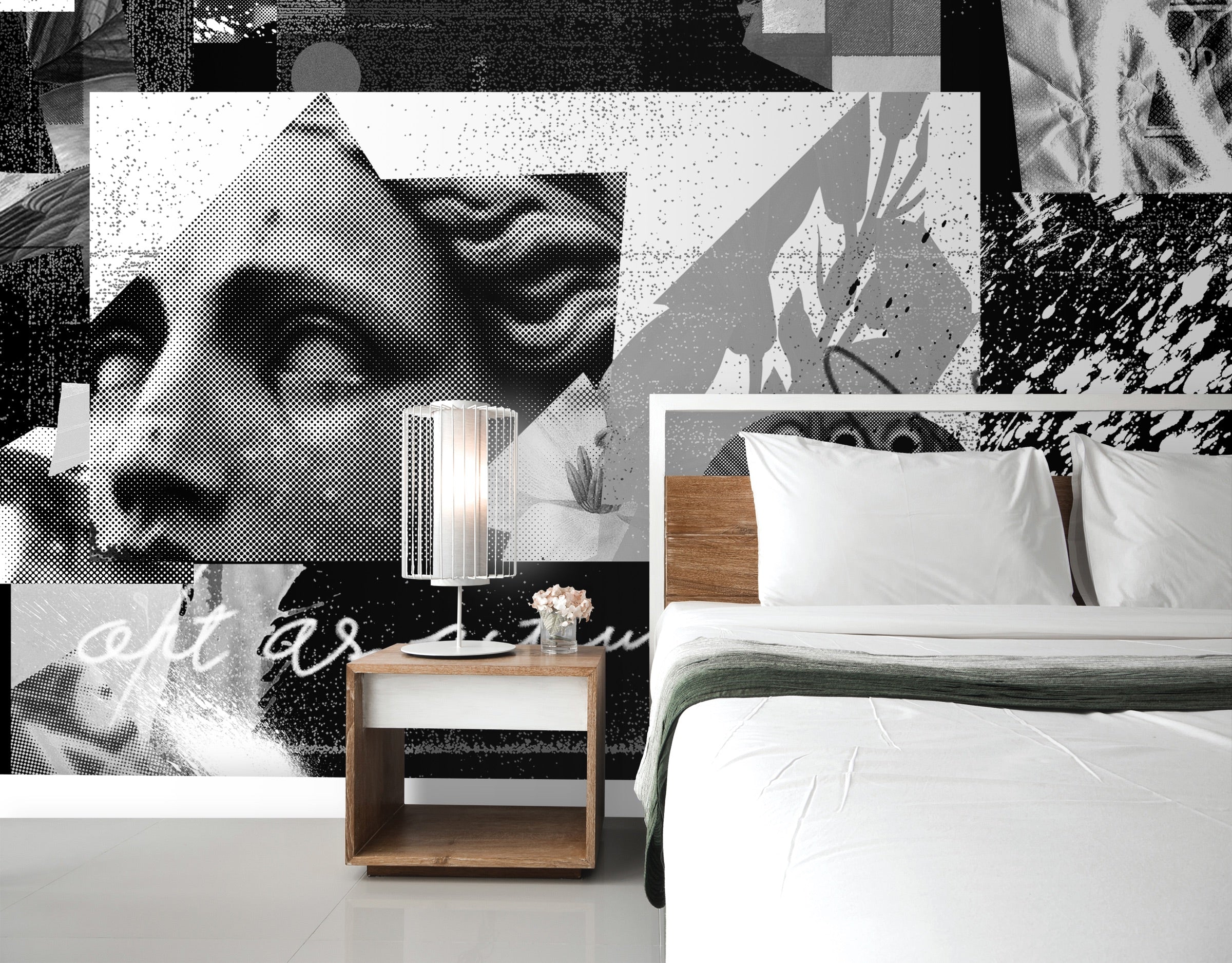 Image of Art as Activism in Black - Wallpaper Mural - Quick Ship