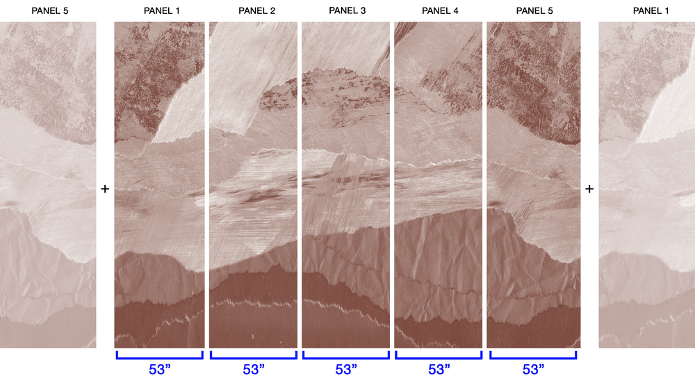 Big Basin in Cinnabar - Wallpaper Mural - Quick Ship