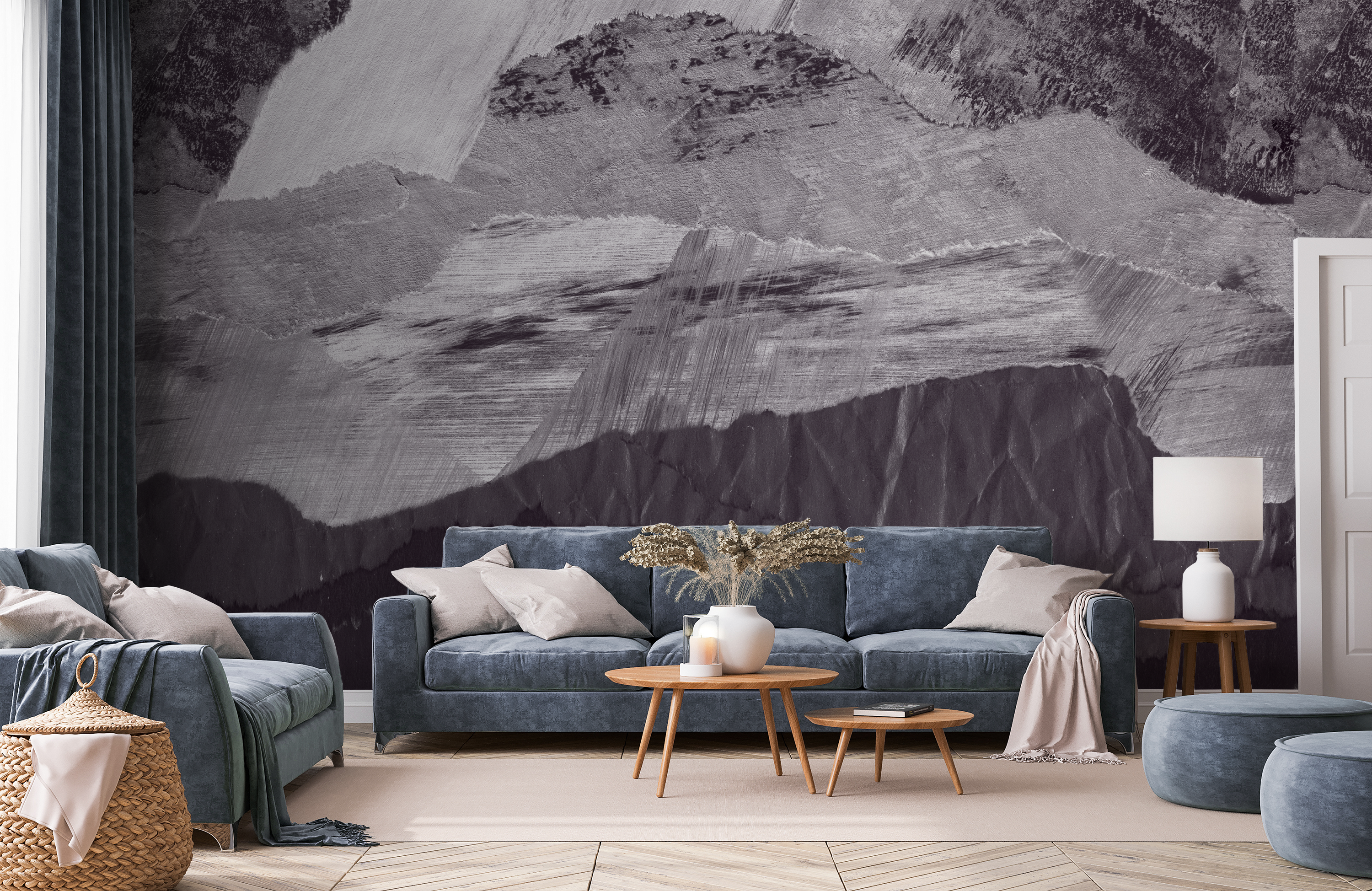 Image of Big Basin in Orchid Mist - Wallpaper Mural - Quick Ship