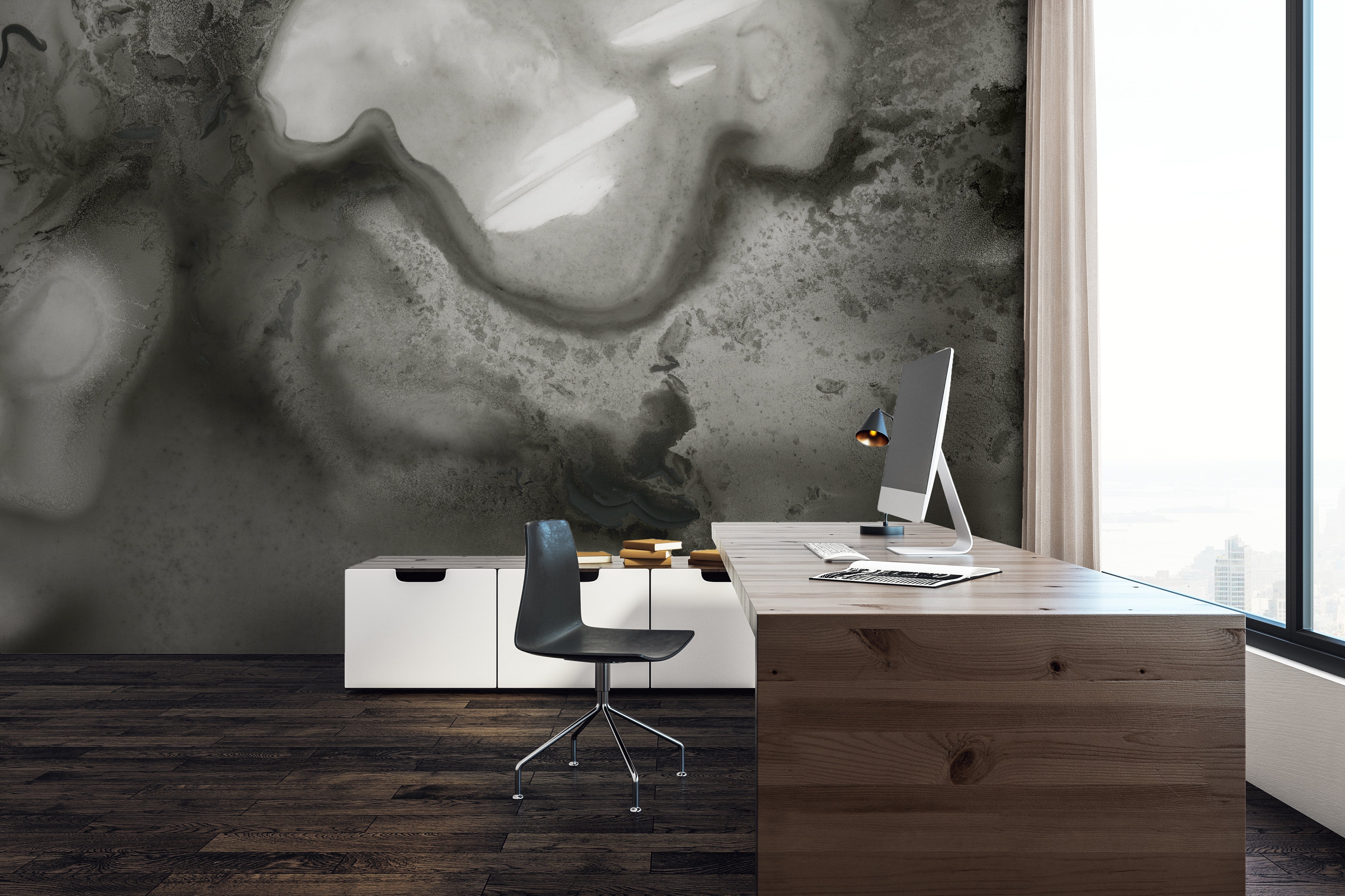 Image of Black Cloud Made to Measure Mural