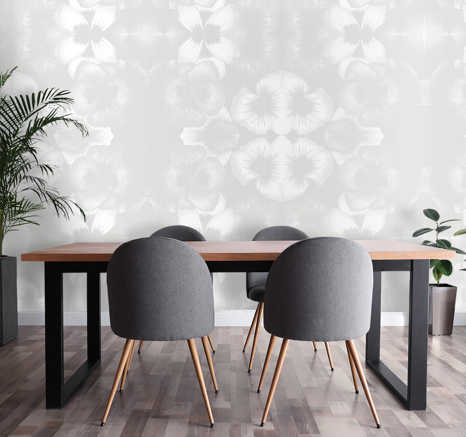 Image of Blossom in Pearl Made to Measure Mural