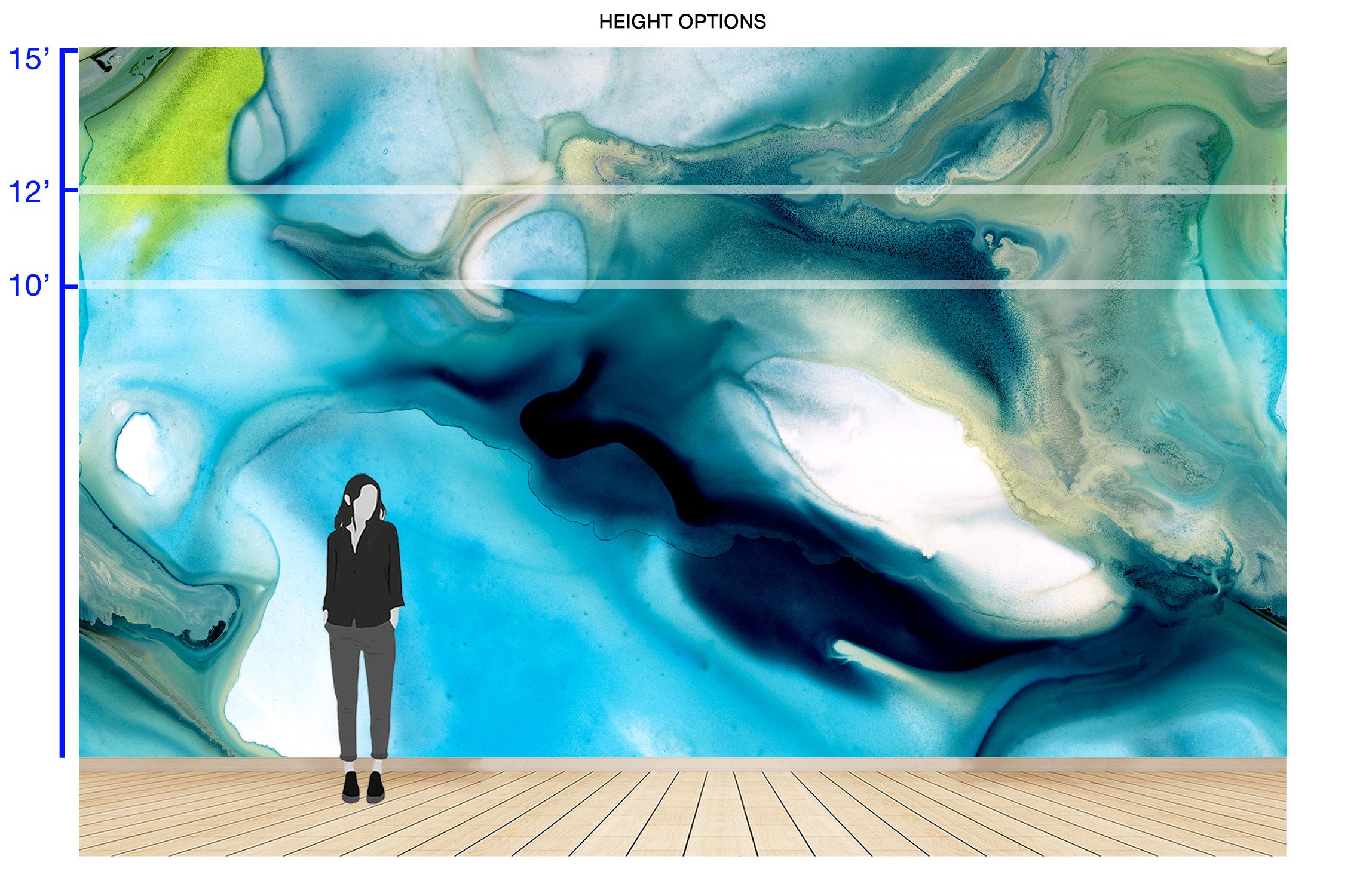 Image of Blue Heron - Quick Ship Wallpaper Mural