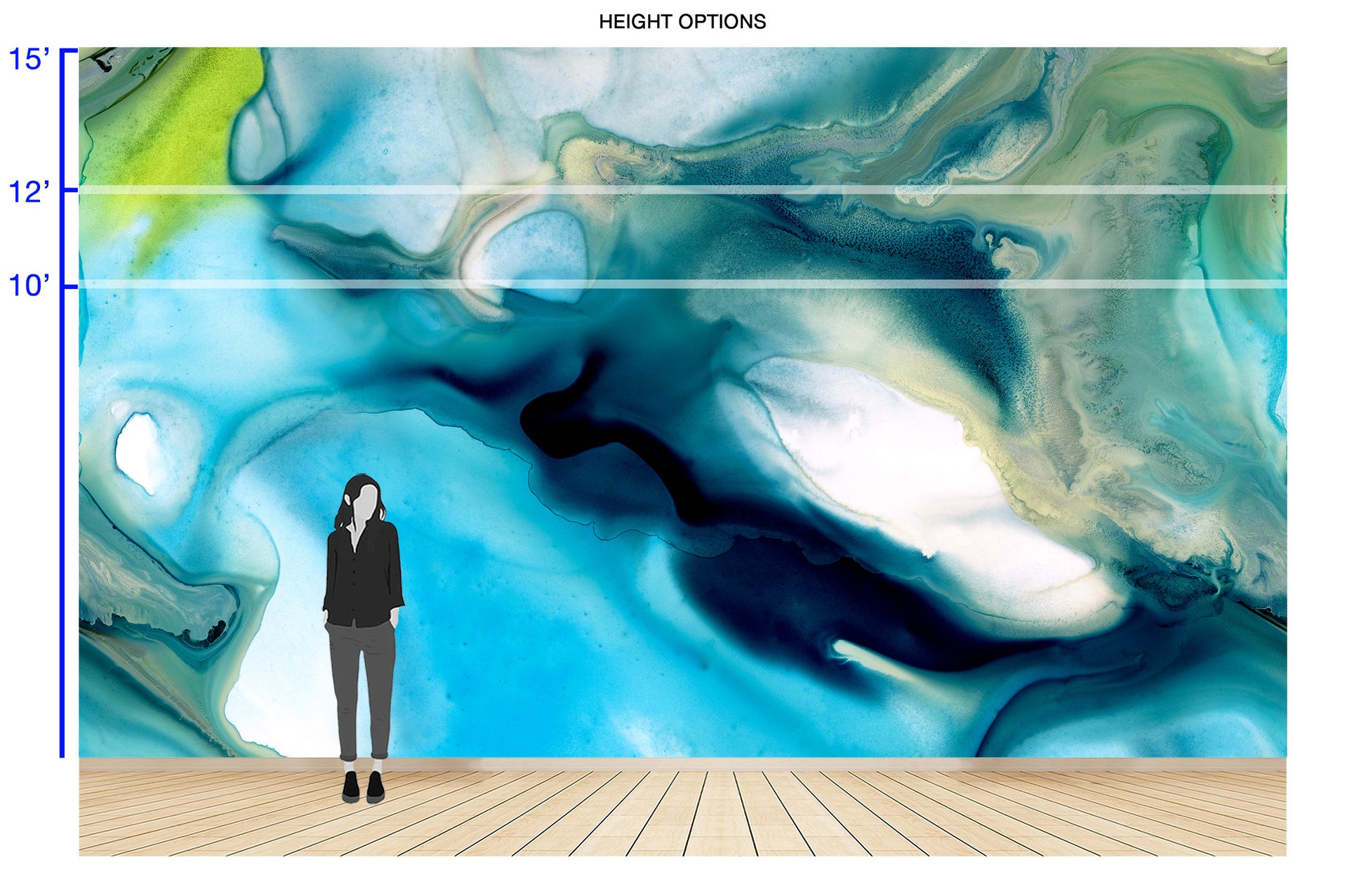 Blue Heron - Quick Ship Wallpaper Mural