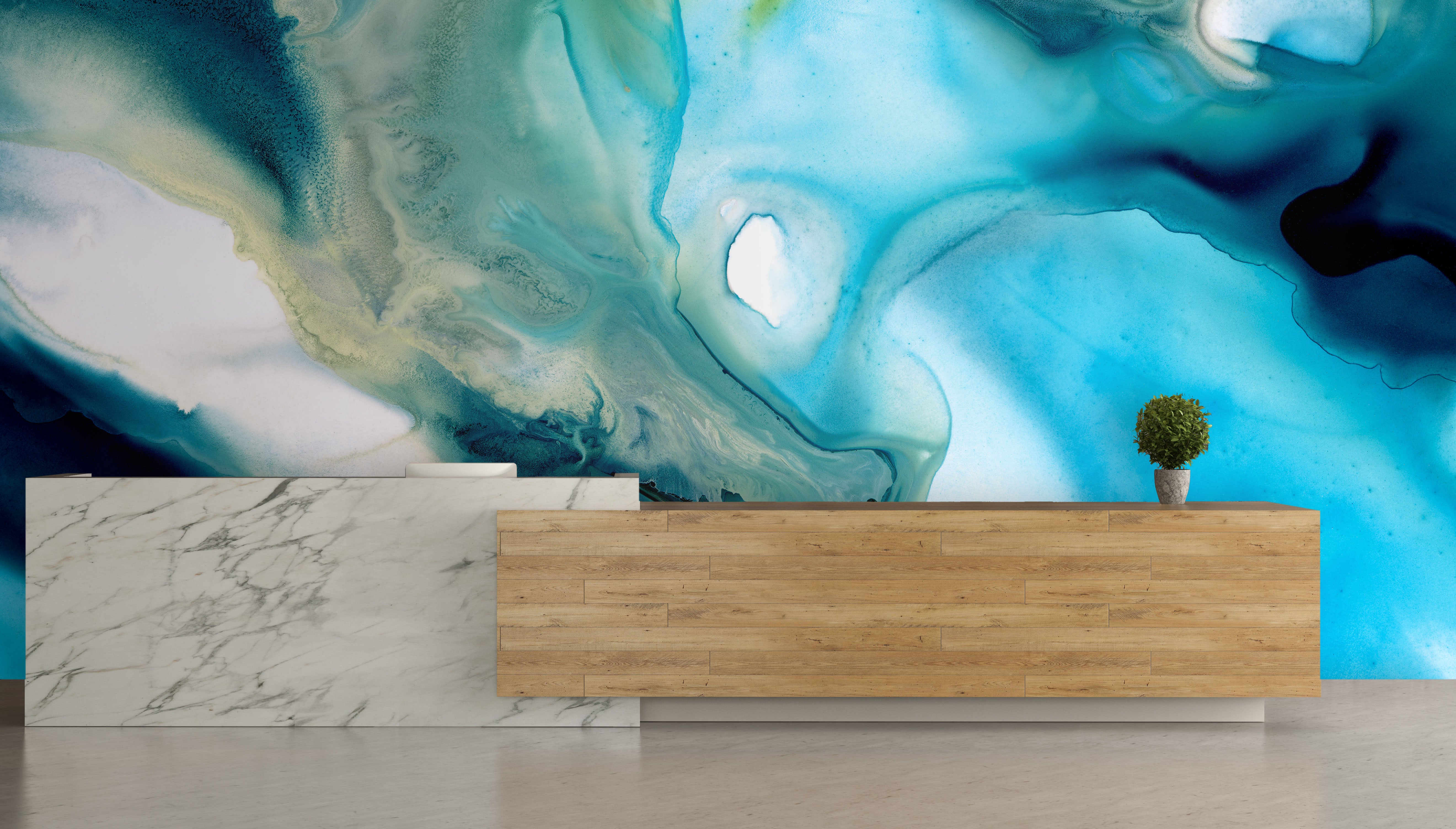 Image of Blue Heron - Quick Ship Wallpaper Mural