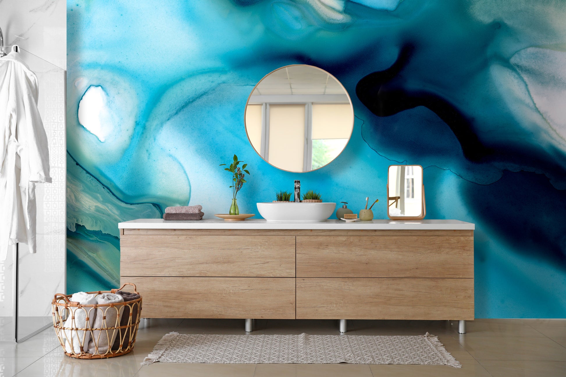 Blue Heron - Quick Ship Wallpaper Mural