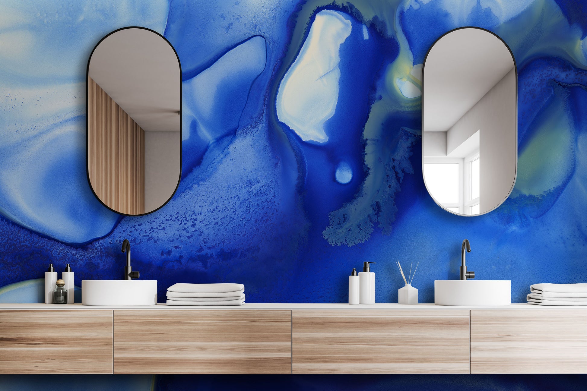 Blue Inkwell Made to Measure Mural