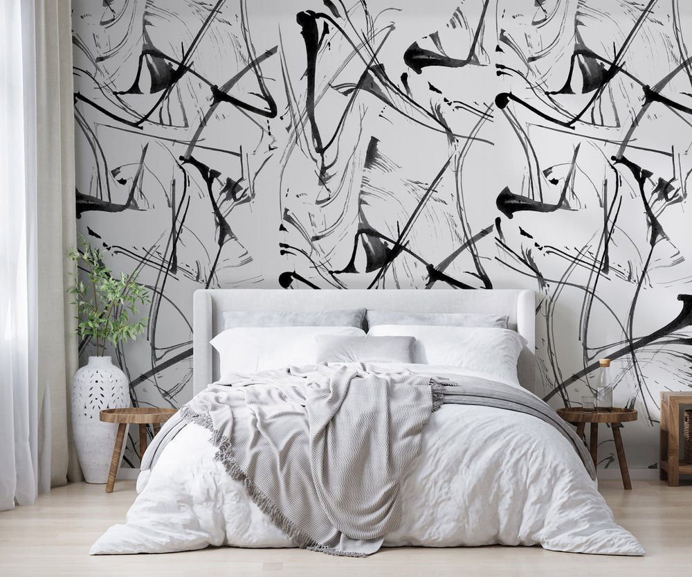 BRUSHSTROKES IN BLACK & WHITE