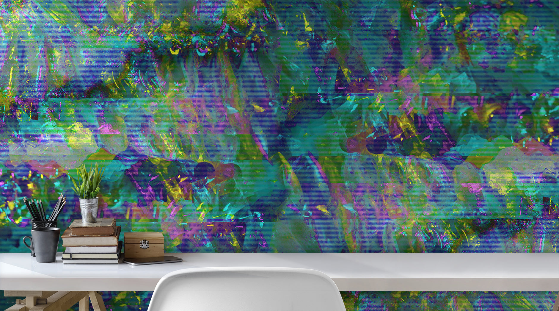 Calcite Fragment in Patina Made to Measure Mural