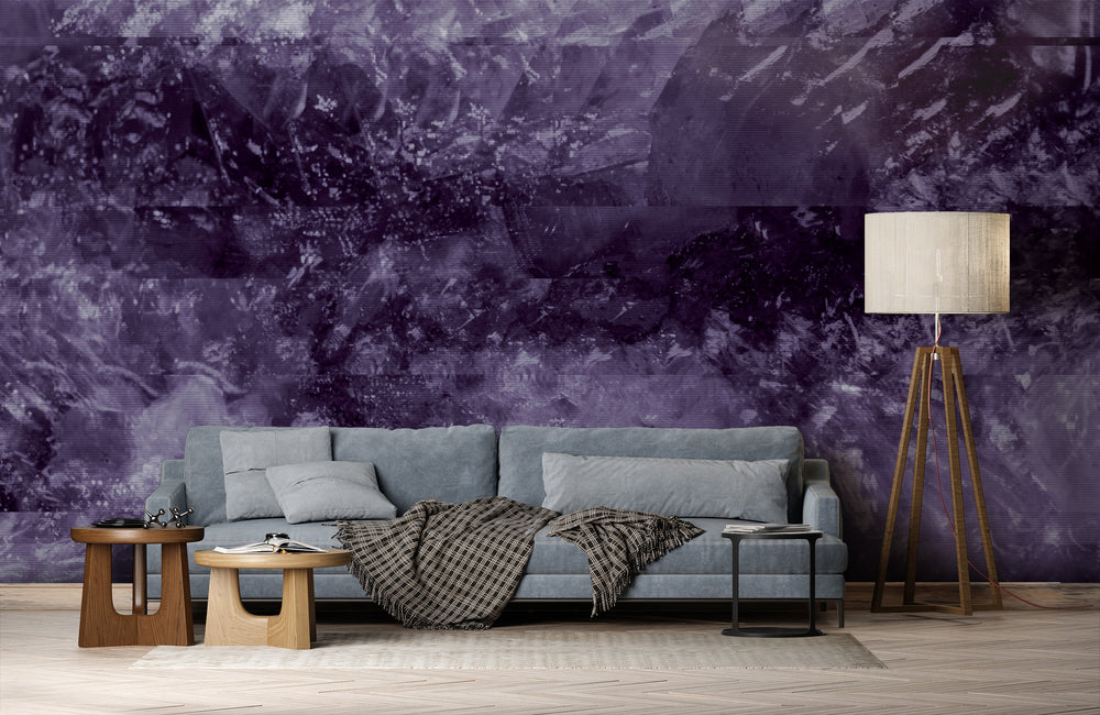 Calcite Glitch in Violaceous Made to Measure Mural