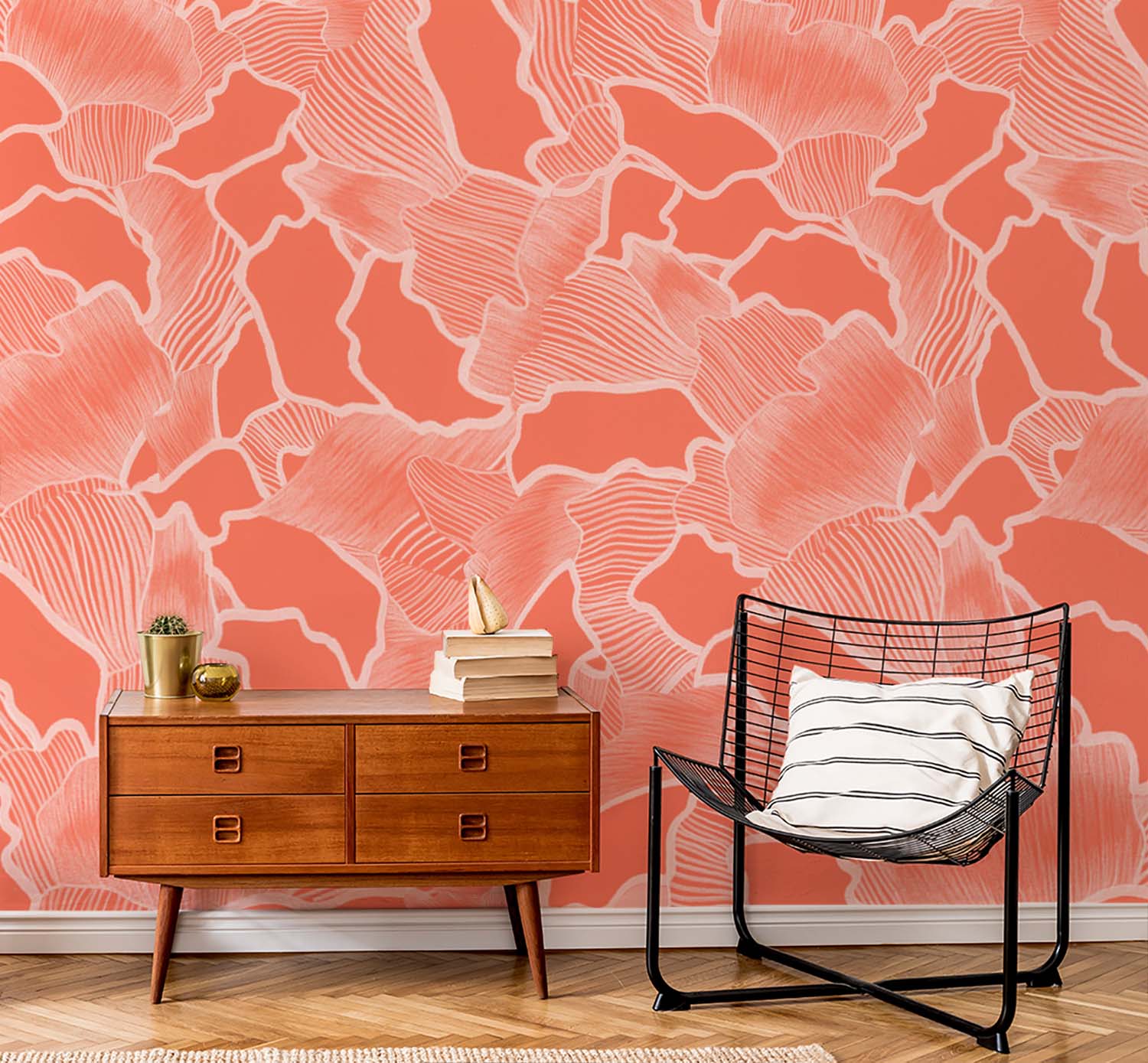 Image of Canopy in Ginger Made to Measure Mural