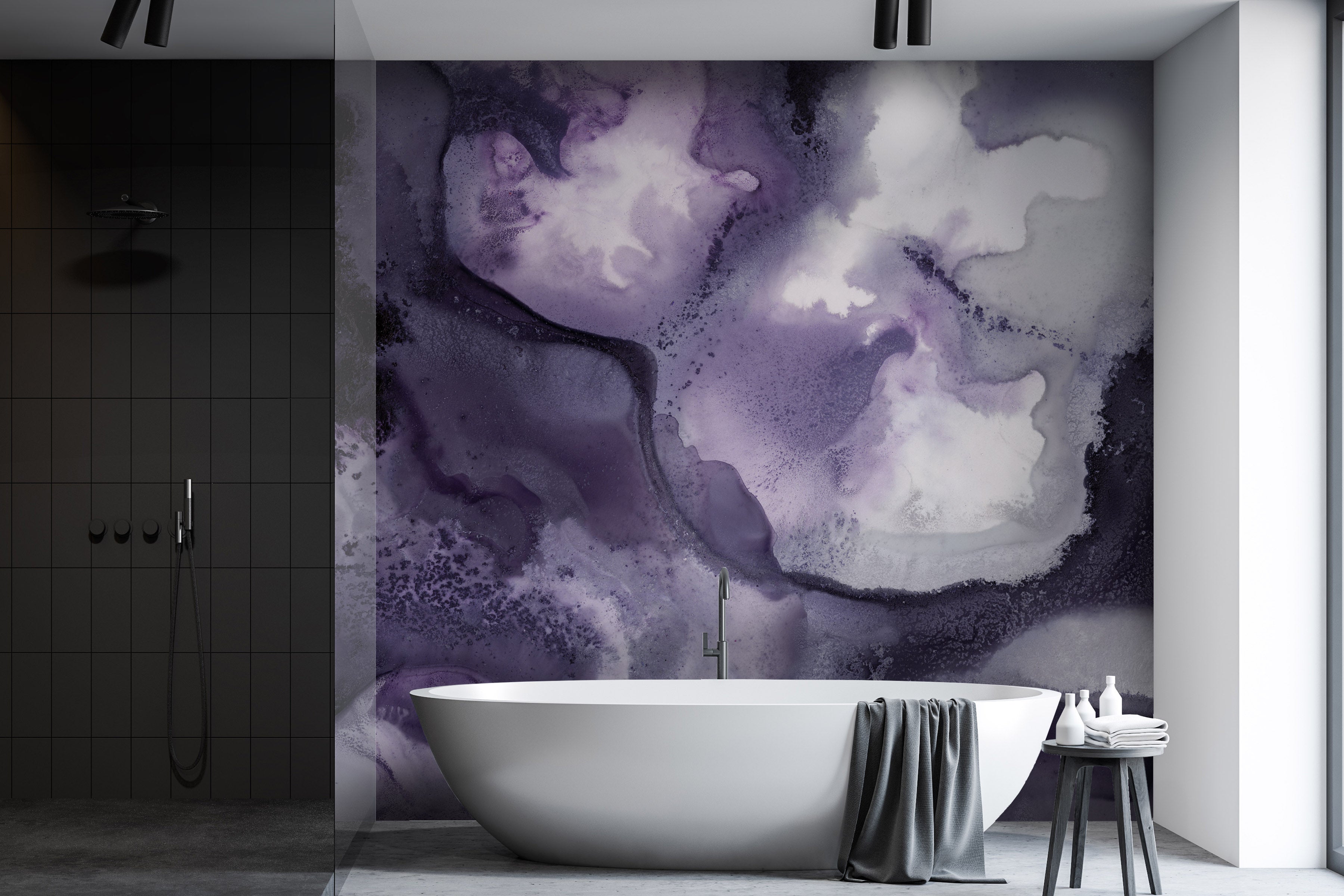 Image of Celestial Violet Made to Measure Mural