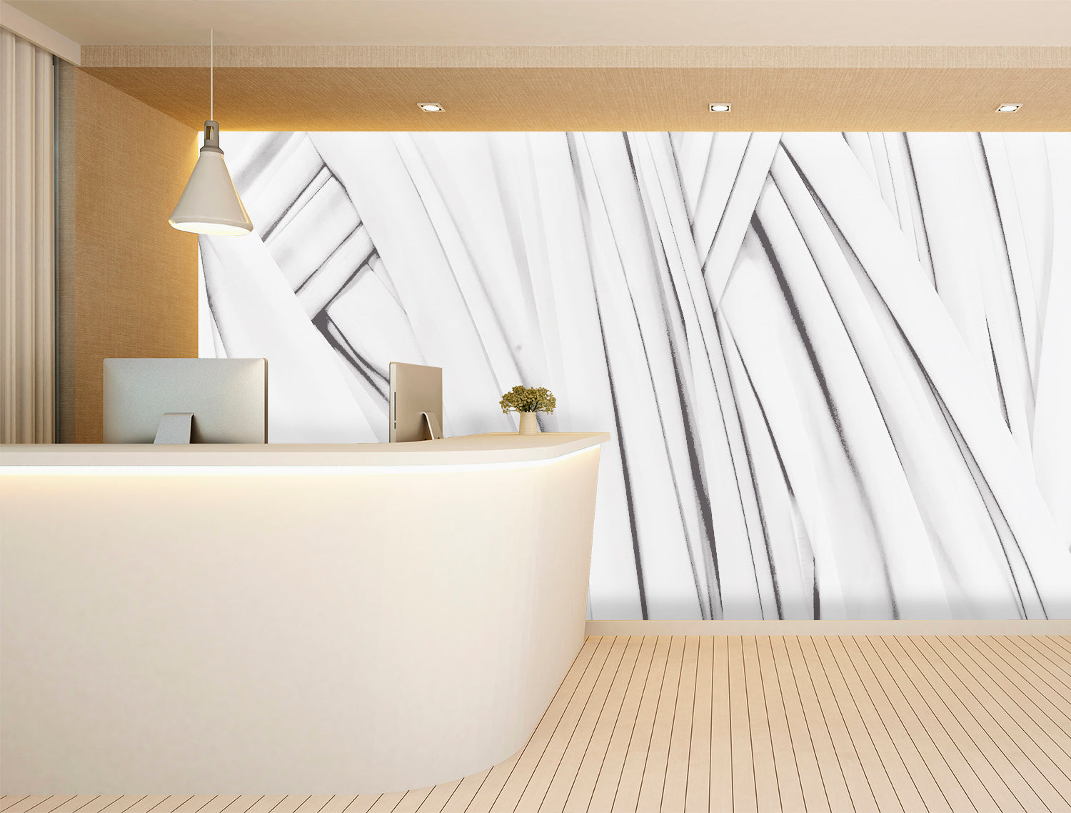 Image of Chevaucher Blanc Made to Measure Mural