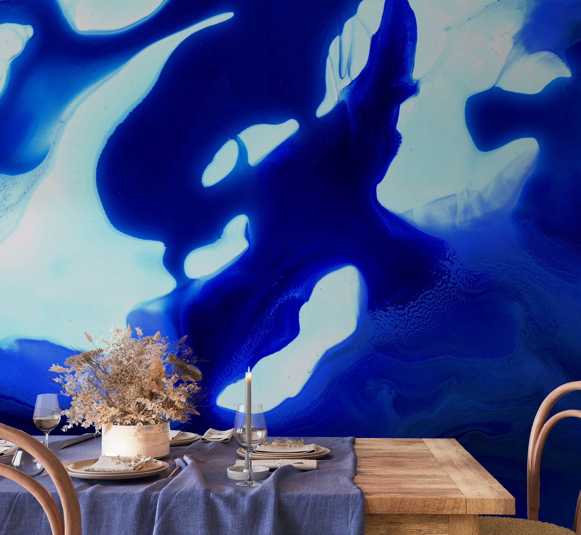 Cobalt Glaze Made to Measure Mural