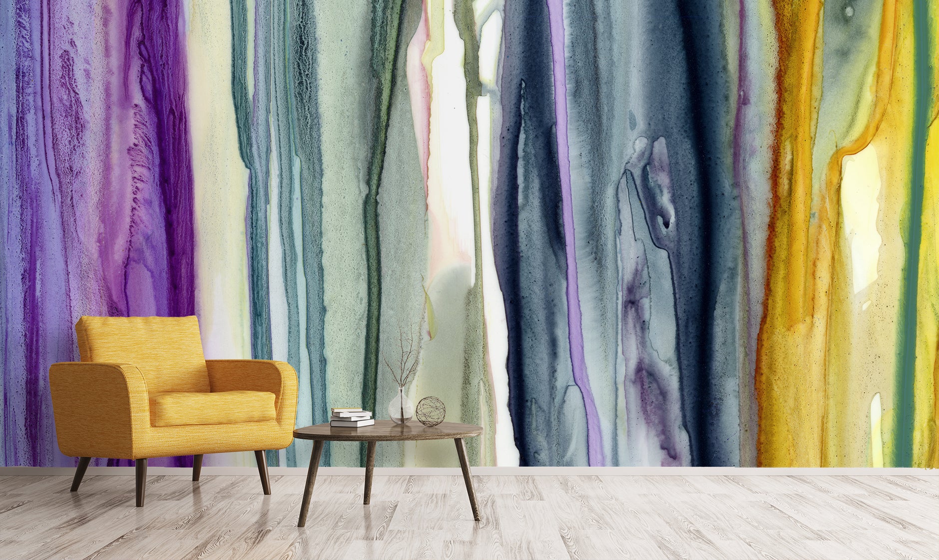 Colorful Drips Made to Measure Mural