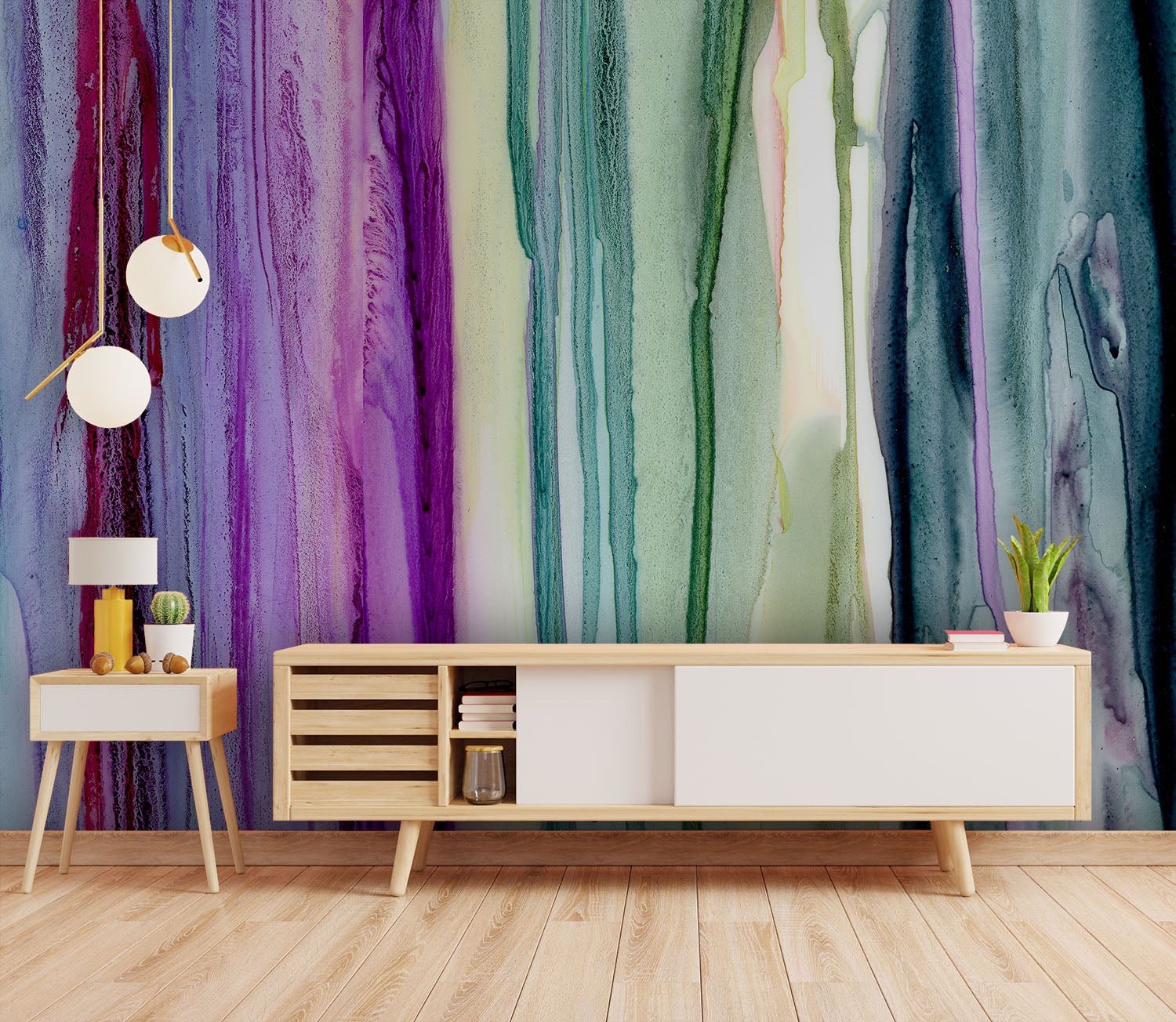 Colorful Drips Made to Measure Mural