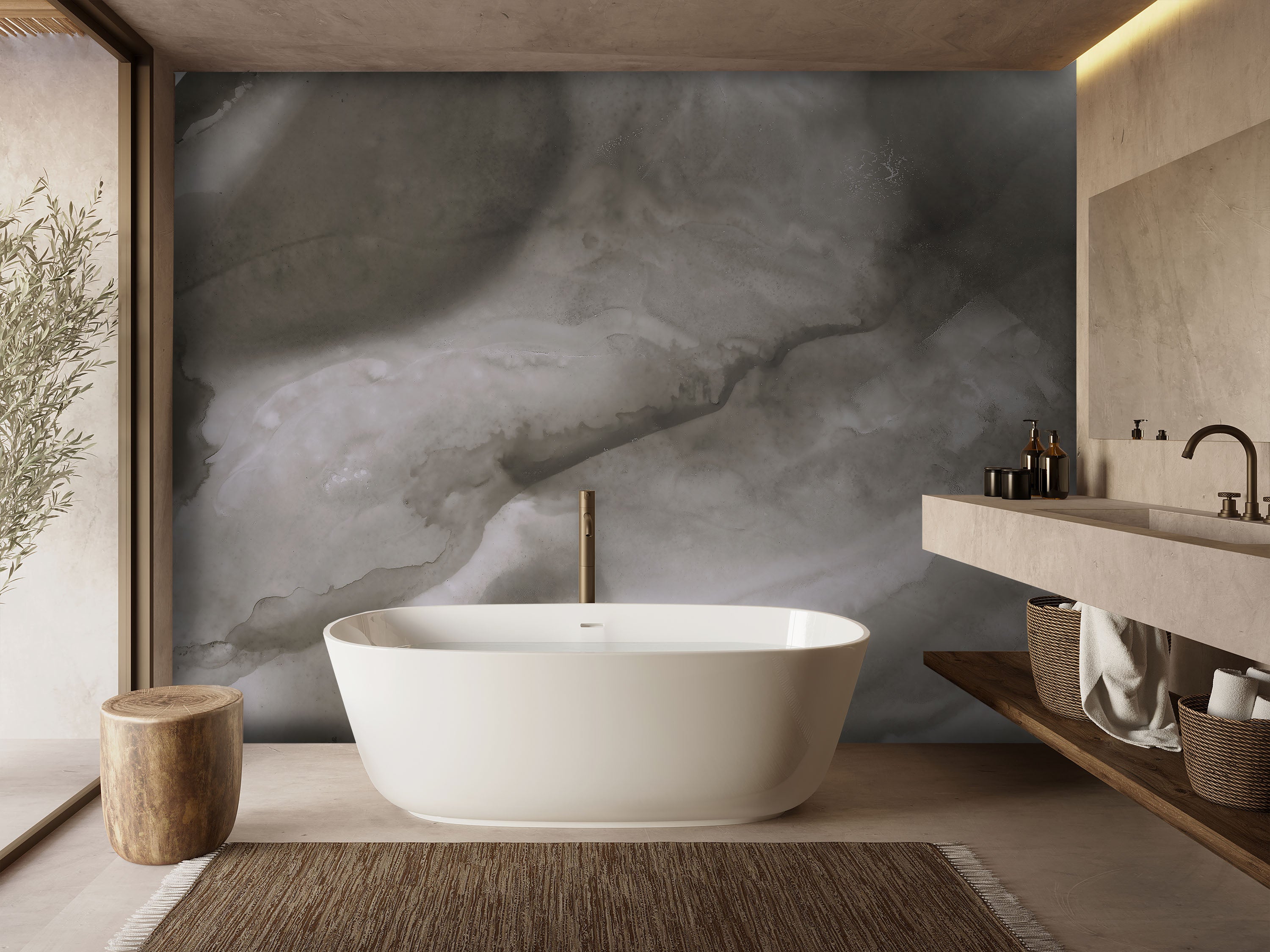 Image of Concrete Slab Made to Measure Mural